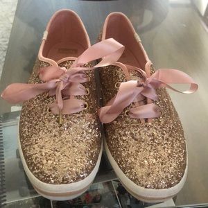 NWOT Kate Spade Rose Gold Keds